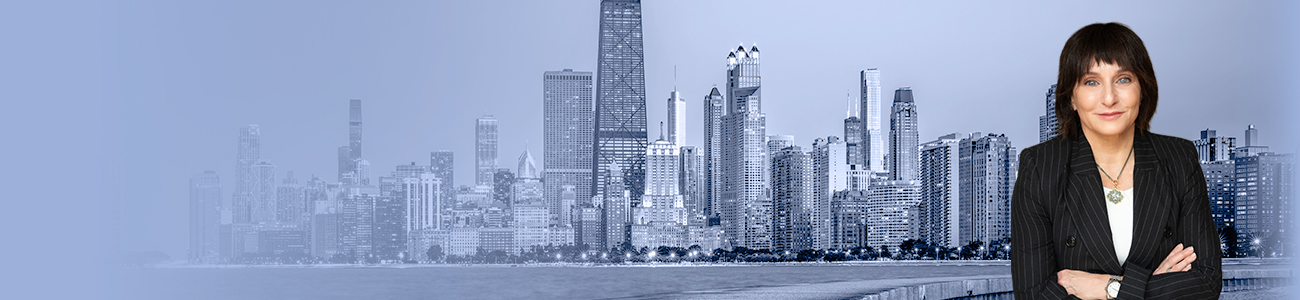 Photo of Jacqueline Jacobson in front of skyline